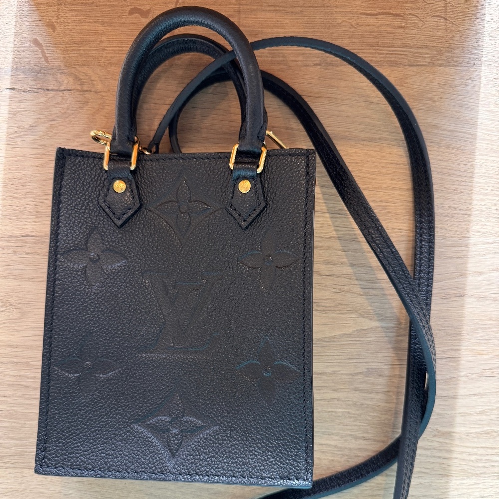 Louis Vuitton Black Empreinte Petit Sac Plat - Picture 5 of 9